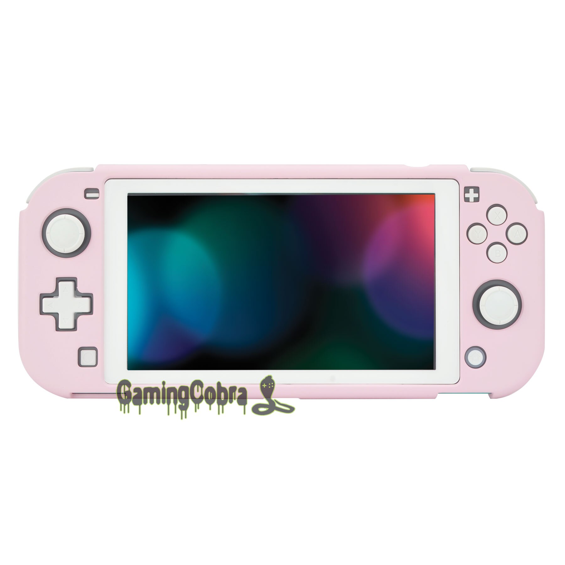 Sakura rose Soft Touch housse de protection rigide pour NS Switch Lite - 1 x bordure blanche verre trempé protecteur d'écran inclus