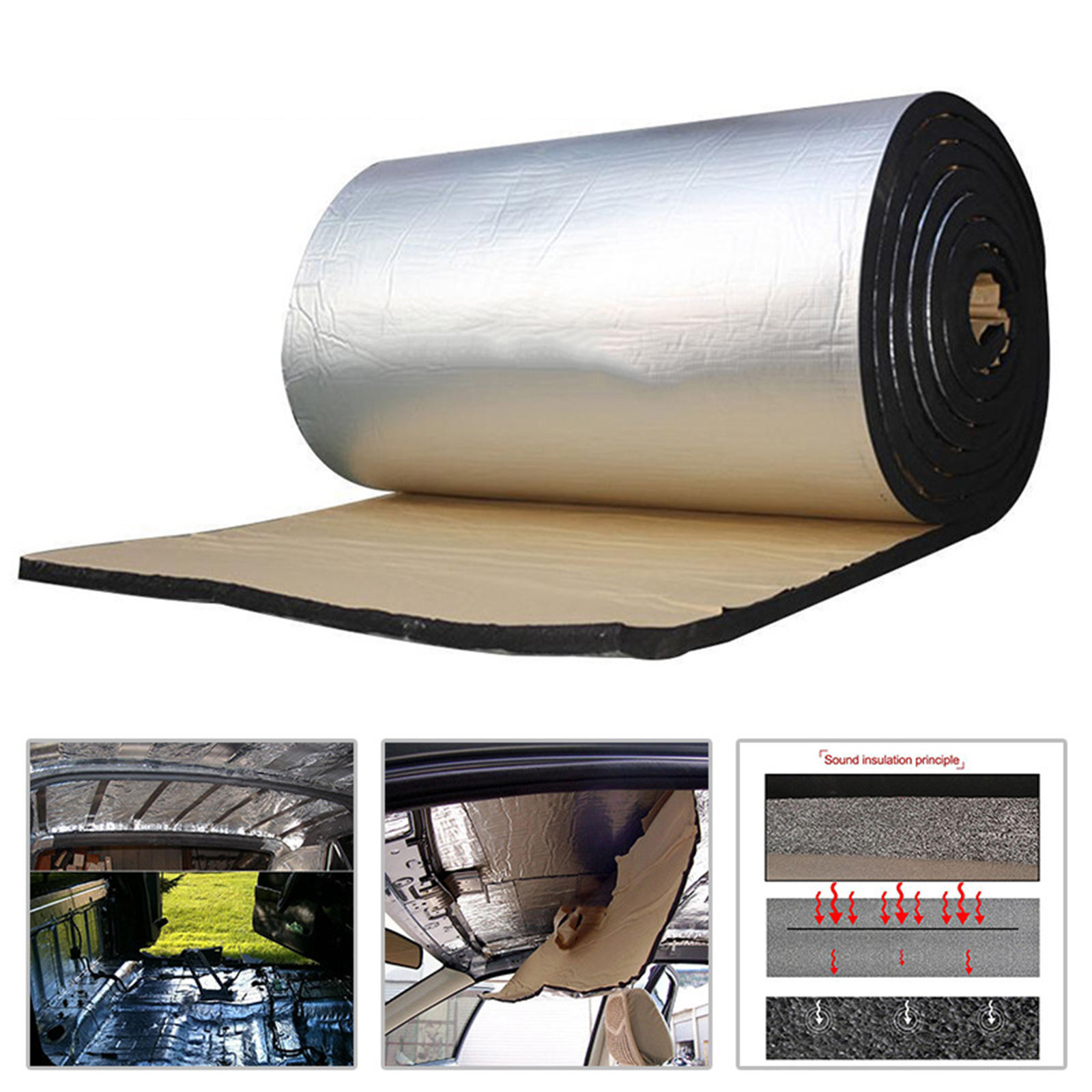 Car Sound Deadener Mat Sound-proof Heat Thermal Noise Bonnet Deadening for Hood Engine Sound Absorption Auto Parts