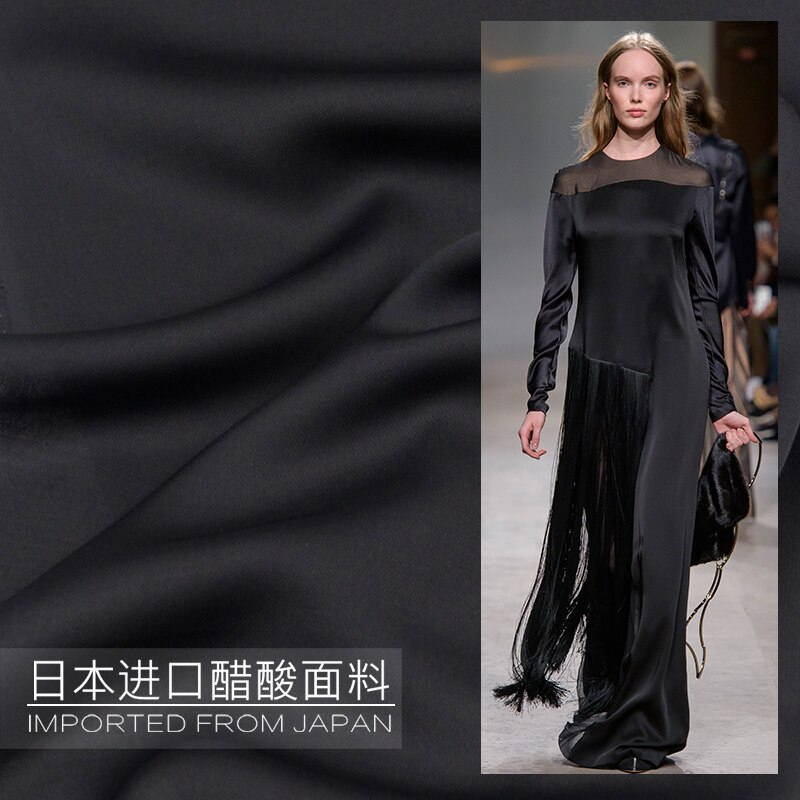 3 yardas venta mínima precio especial Japón importado triacetato tela para prendas de vestir pijamas cheongsam vestido de noche tela para prendas de vestir fino