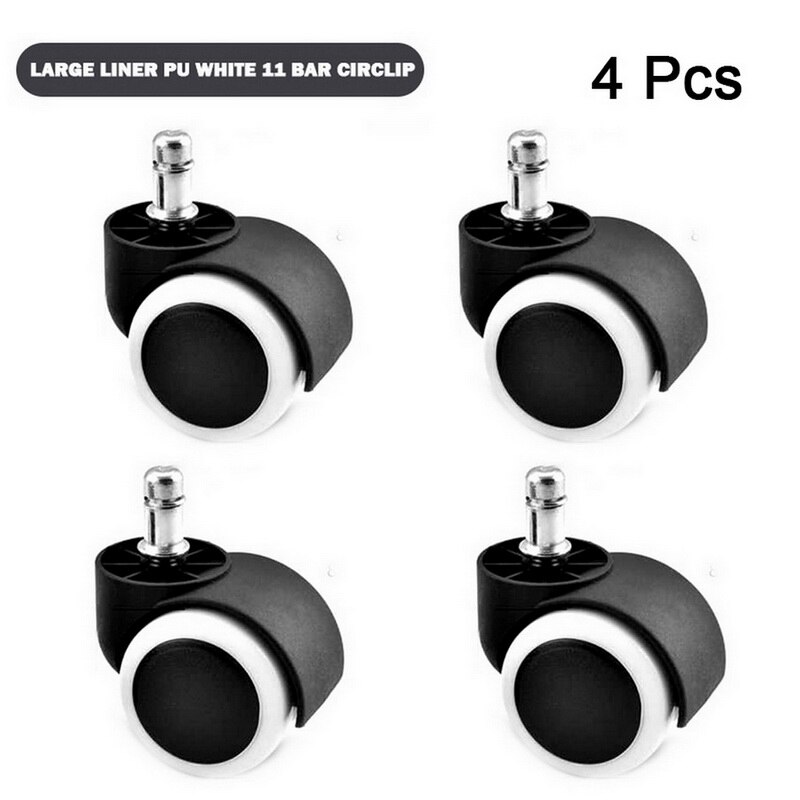 4 stücke Universal- stumm schwenken Rollen Möbel Rad Rolle Weiß PP Nylon Dual 360 Grad Rolle Rad Für Plattform Wagen stuhl