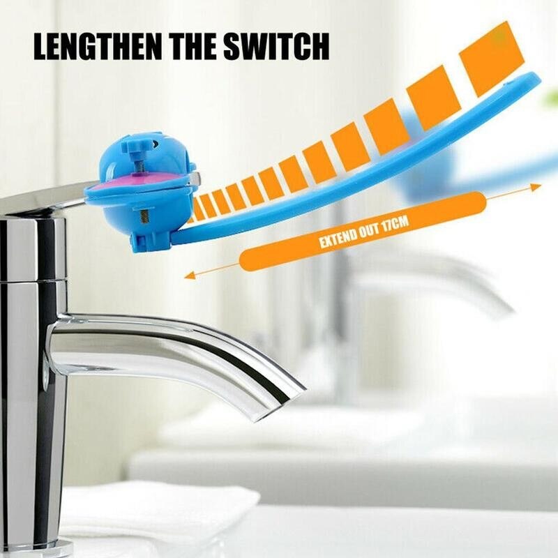 Schlecht Wasserhahn Verlängerung Kind freundlicher Hand Waschen Gerät Waschbecken klopfen Wasser Verlängerung Verlängerung Griff Zubehör Verlängerung Bathr X9P9