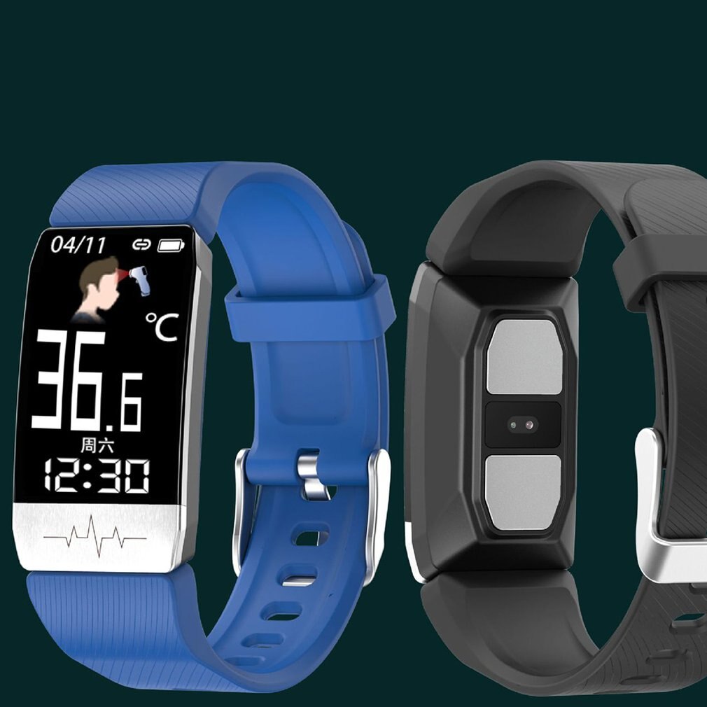 T1S Smart Watch bracelet Women Men Kid Body Temperature Measure Blood Pressure Oxygen Heart Rate Monitor Health Smart Wristbands