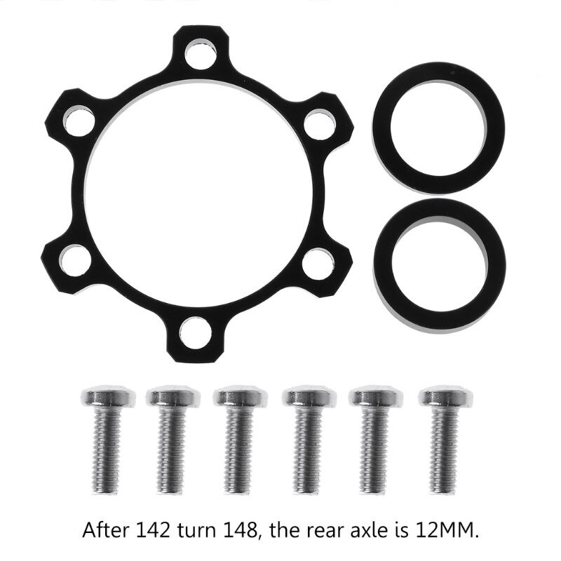 Alloy Cycling Bike Bicycle Boost Hubs 100 to 110mm/142 to 148mm Conversion Rear Front Hub Adapter Conversion: Rear Axle