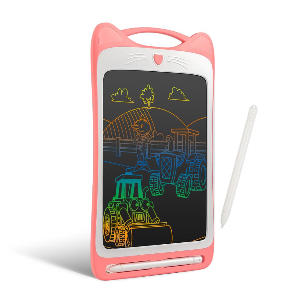 8.5&quot;12&quot;Writing Tablet LCD Drawing Tablet Kids Digital Graphics Writing Exercise Board Colorful Children Study Pad Doodle: 8.5 inch Pink