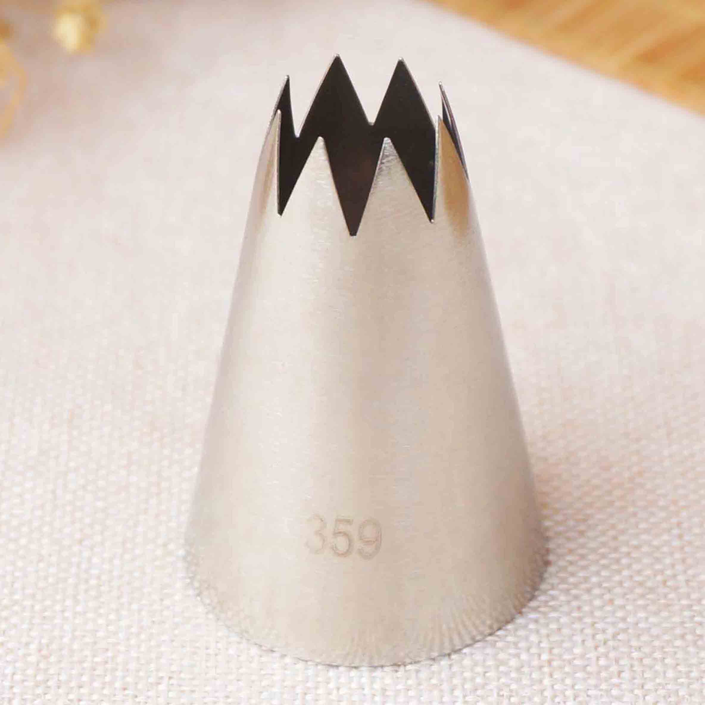 Boquilla de decoración de pasteles de estrella abierta, boquillas de acero inoxidable para glaseado y crema, boquillas para hornear, boquillas de pastelería de gran tamaño #359 #353