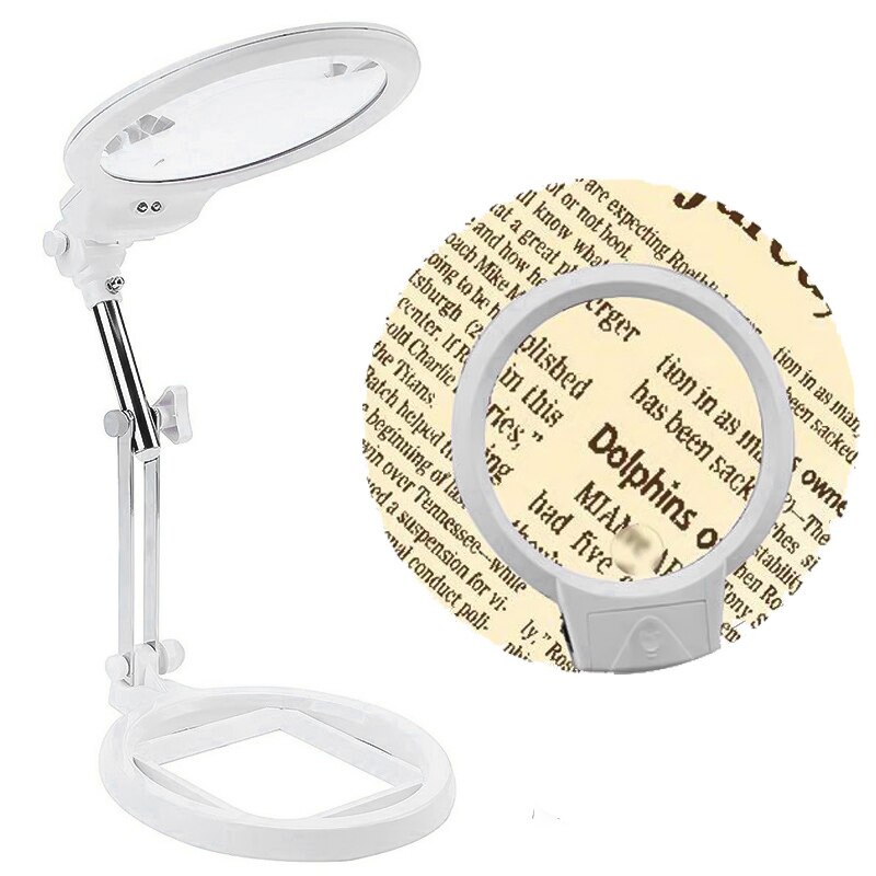 Förstoringsglas pannband glasögon skrivbordslampa hopfällbar led-ljus läslampa för klocka elektronisk reparation och juvelerare: 3