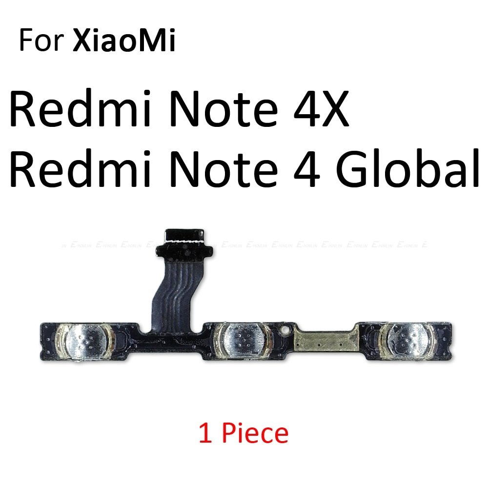 Volumknapp strømbryter på av-knapp fleksibel kabel til xiaomi redmi 3x 3s 4a Merk 7 6 2 5a 6a 5 Plus 4 3 pro 4x global