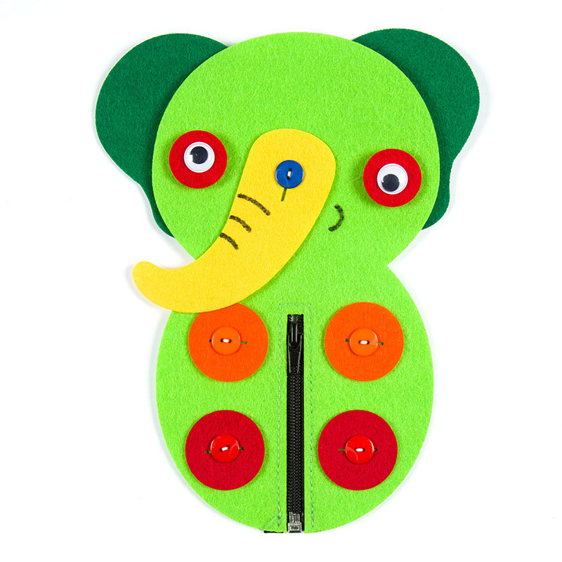 Boutons à fermeture éclair à main, enseignement manuel de la maternelle, bricolage tissu à tisser, jouets éducatifs d'apprentissage précoce pour enfants, aides Montessori: 2