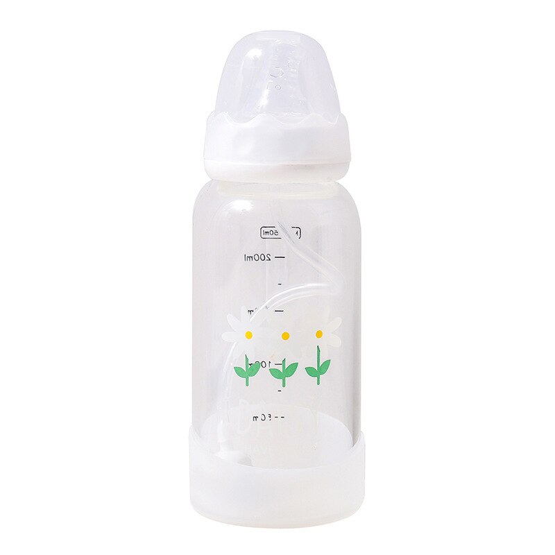 Verres de paille avec couvercle bouteille de lait en verre avec couvercle biberons et tasses pour enfants vaisselle tourisme bouteille en verre avec couvercle