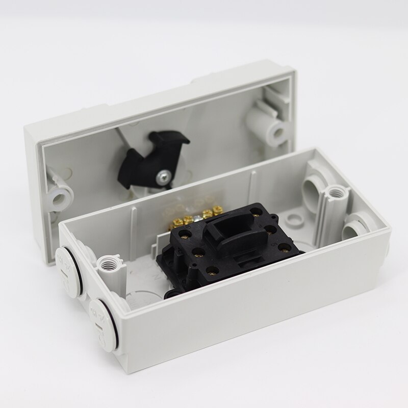 Industrial Outdoor Waterproof Isolation Switch 20A/35A/63A Water Resistant Dustproof Three-Phase Load Switch 380V