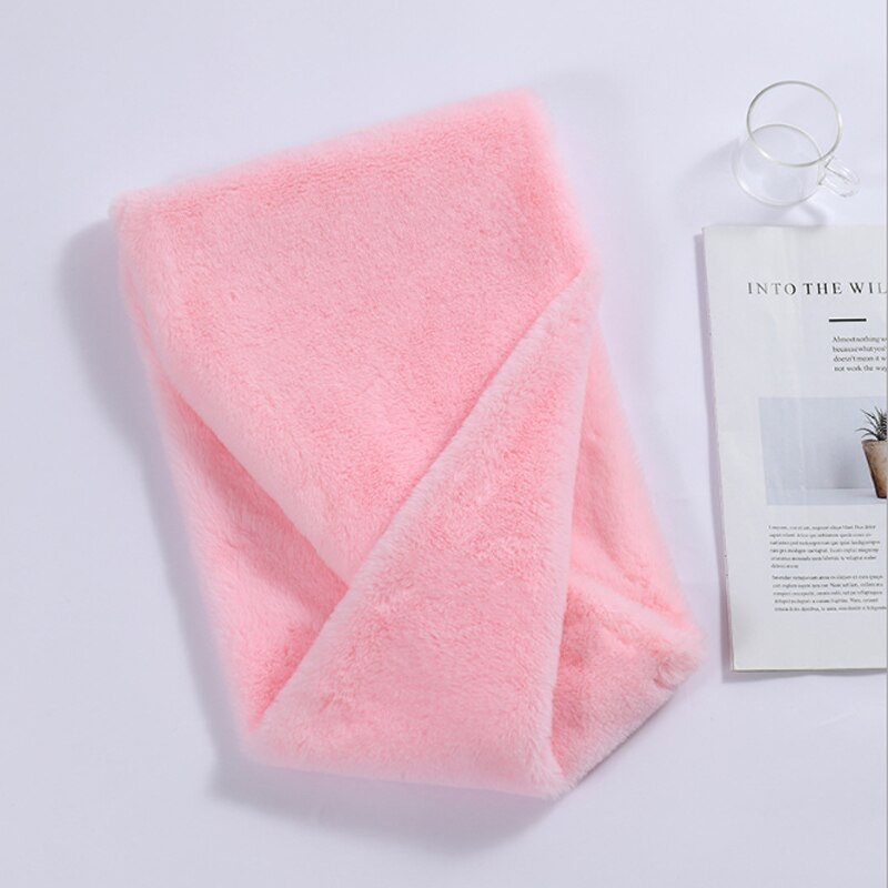 Effen dames wintersjaal korte nepbontkraag snood infinity sjaals halsdoeken ringvormige sjaals voor dames: C3