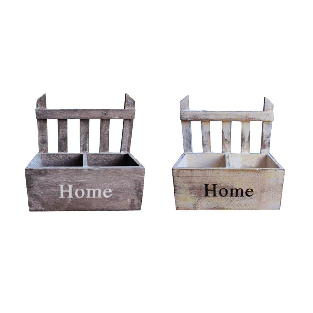 Cesta de madera para flores flor para colgar en pared, maceta hecha a mano de , cesta de madera para flores para decoración del hogar