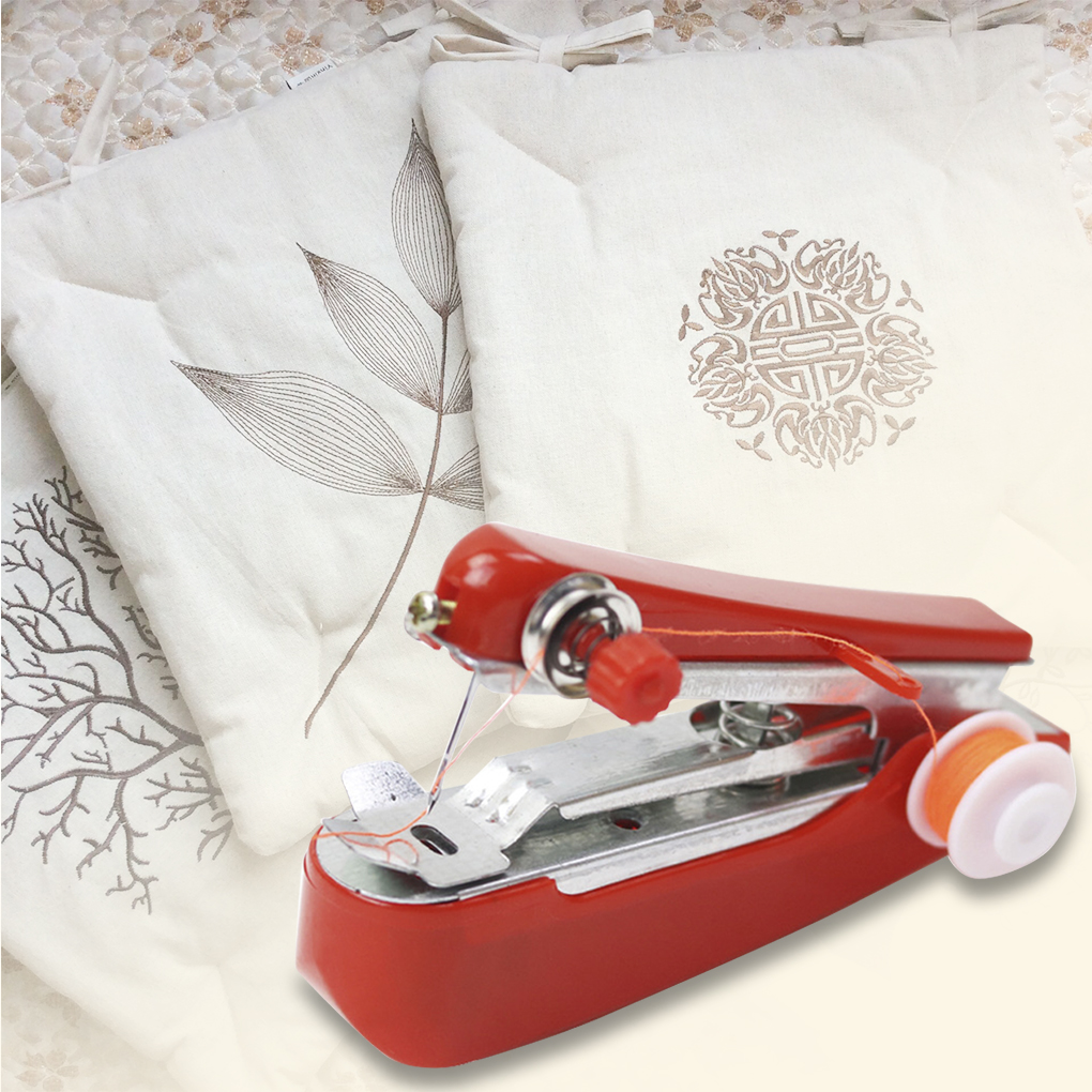 Mini Sewing Machine Simple Manual Operation Portable Simple Sewing Stitching Tool for Home Travel