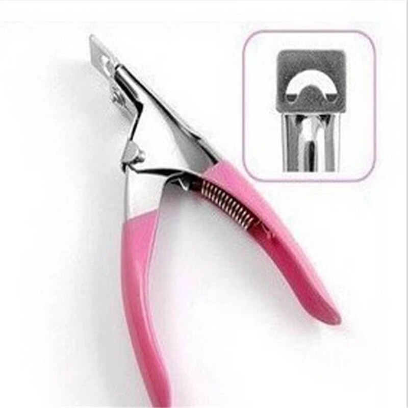 Cortaúñas postizas para uñas, cortaúñas de uñas postizas, cortador de bordes, pinzas de cutículas, Gel UV acrílico, herramientas de manicura
