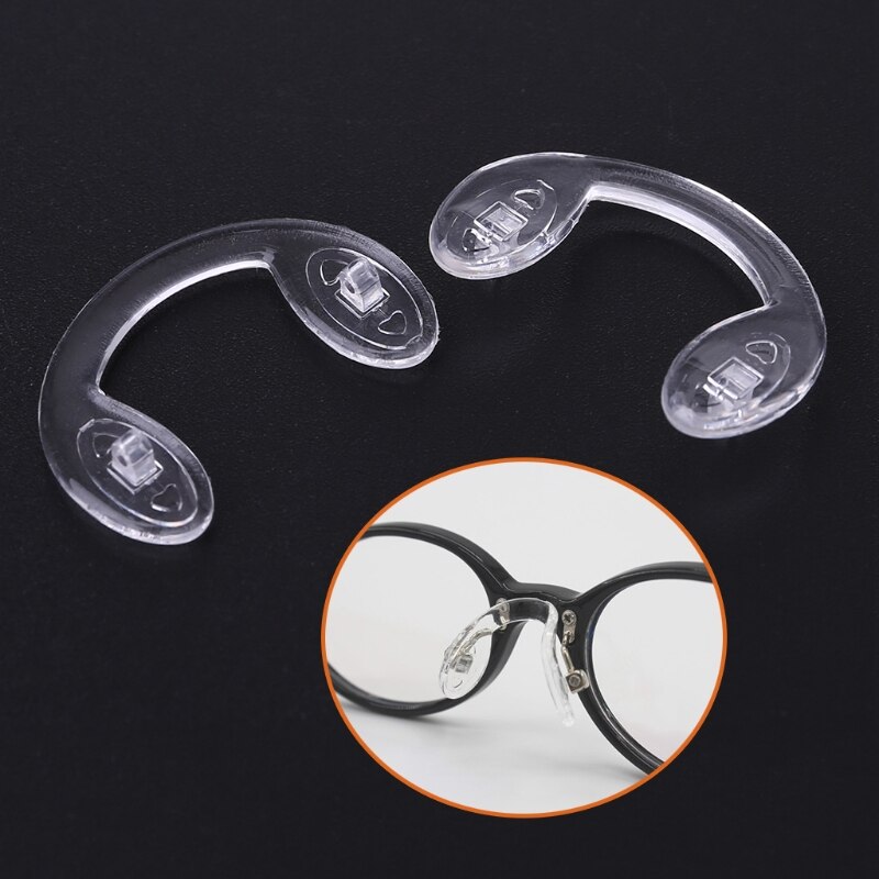2 Pcs/Lot U Style Silicone Conjoined Eyeglass Soft Nose Pads For Kids Children Boys Girls