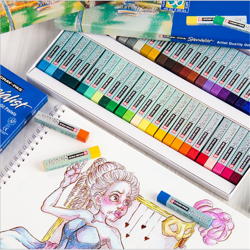 12/25 Color Square Oil Pastel for Artist Student Graffiti Soft Pastel Painting Drawing Pen School Art Supplies Soft Crayon Set