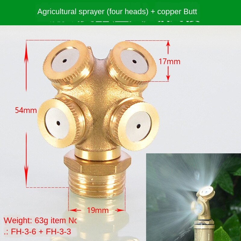 Tuin Gazon Land Agrarische Sproeikop Groene Gieter Bloemkool Irrigatie Sprinkler Sprinkler Hoofd Automatische Sprinkler: 13