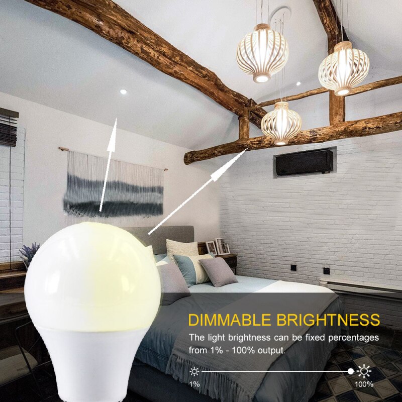 Fcmila smart wifi pære dæmpende pære 15w kold og varm smart home automation stemmestyring arbejde med alexa google home