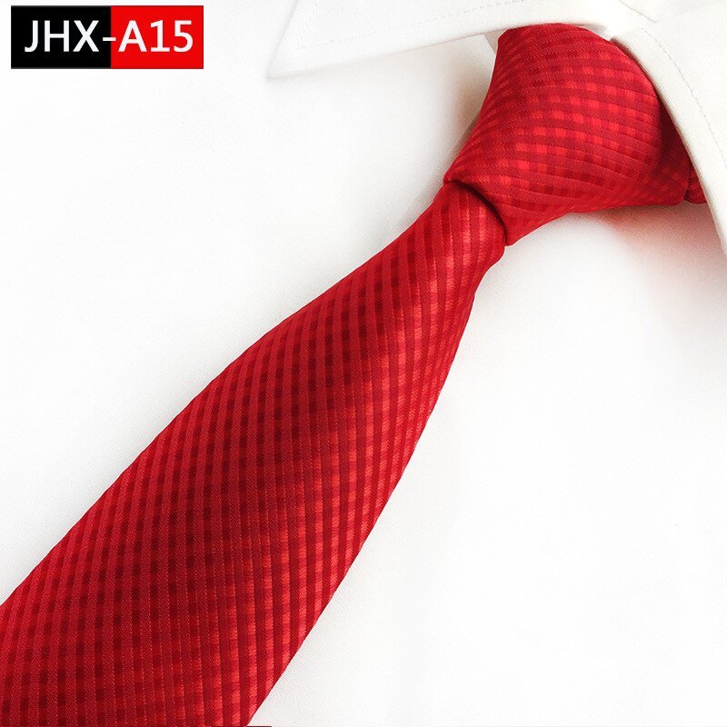 8Cm Polyester Ties Voor Mannen Formele Zakelijke Hals Tiies Huwelijkscadeau Voor Mannen Stropdas Bruidegom Party Das: A15