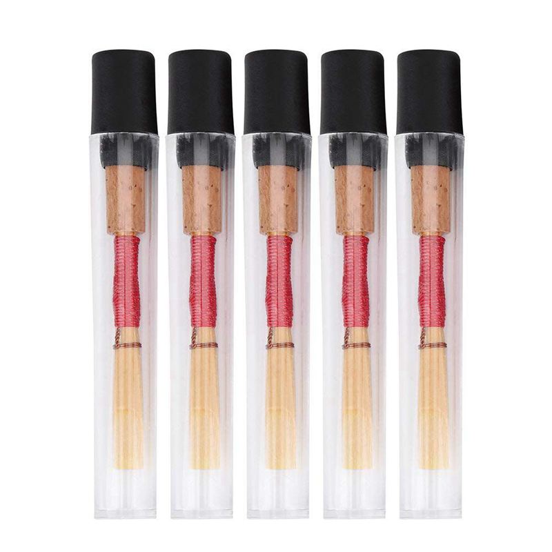 5pcs Oboe Reeds, Strength Medium Soft Handmade Oboe Reeds with Red Cork: Default Title