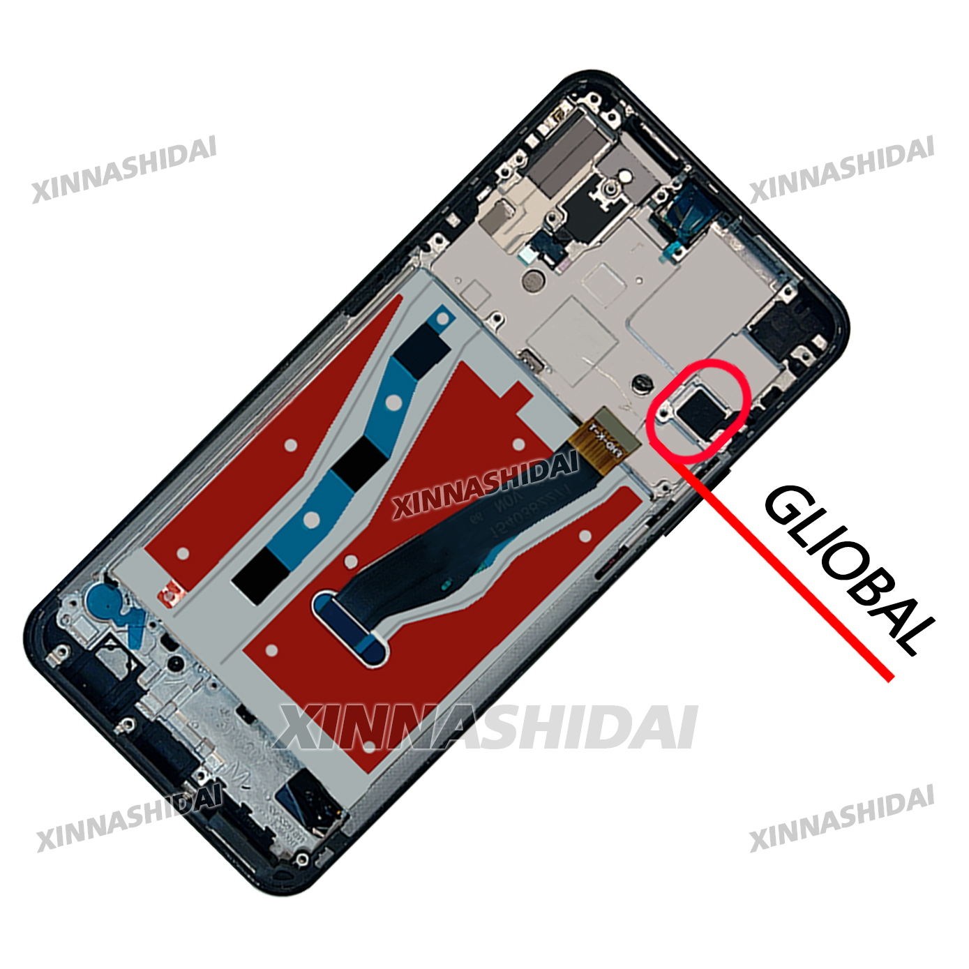 Schermo testato per Huawei Honor 9X Schermo LCD tocco schermo Digitizer assemblaggio Sostituzione schermo TFT con cornice