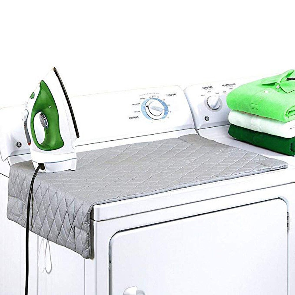 Magnetic Ironing Mat Laundry Pad Washer Dryer Cover Board Heat Resistant Blanket Mesh Press Clothes Protect Protector 33x18"