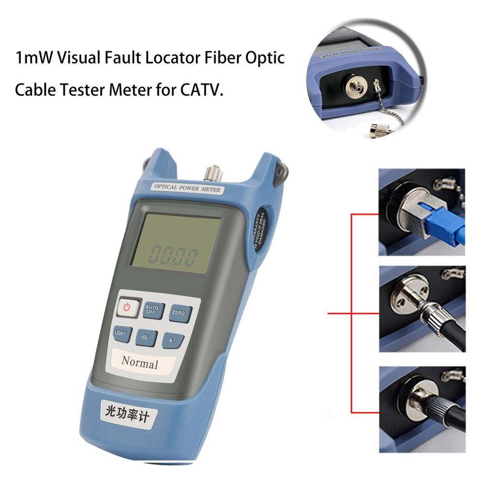 Pratico In Fibra Ottica FTTH Tool Kit con FC-6S In Fibra di Mannaia e Misuratore di Potenza Ottica In Fibra di 5km di Visual Fault Locator stripper