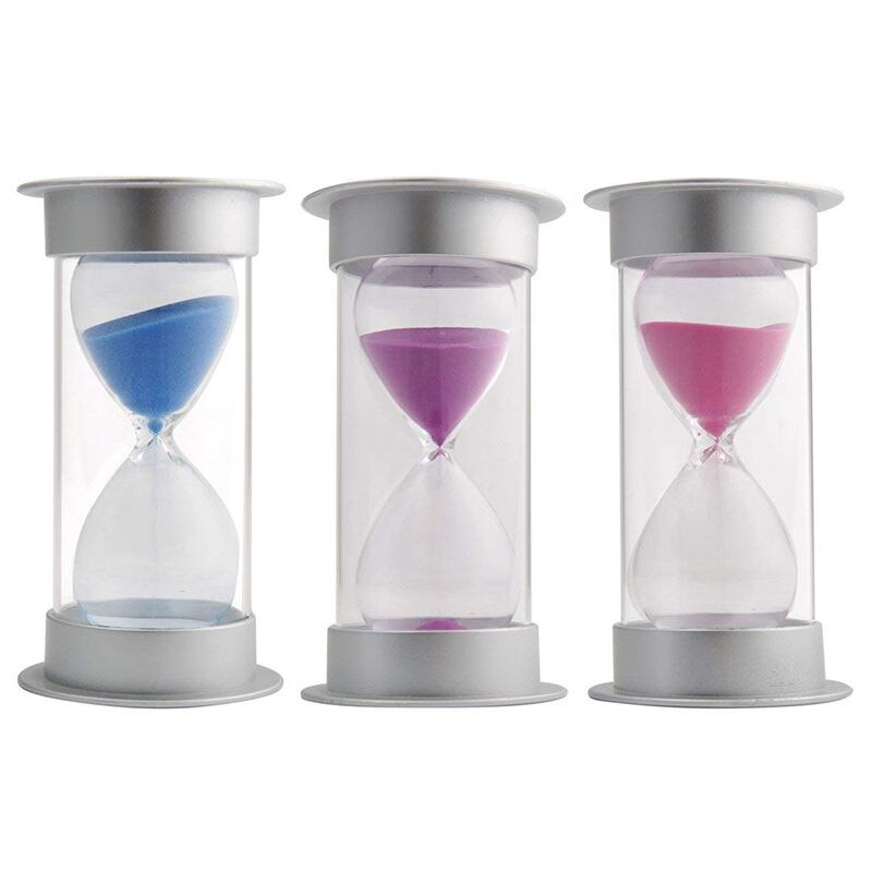 45 Minutes Hourglass,Modern Sand Timer with Sand for Mantel Office Desk Coffee Table Book Shelf Curio Cabinet or End Table Chris