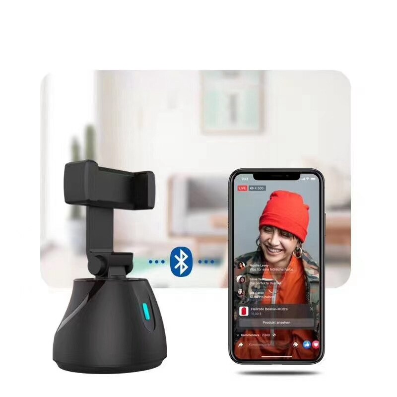 Smart Follower Gimbal 360-degree Mobile Phone Stabilizer with Face Recognition Tracking Including battery