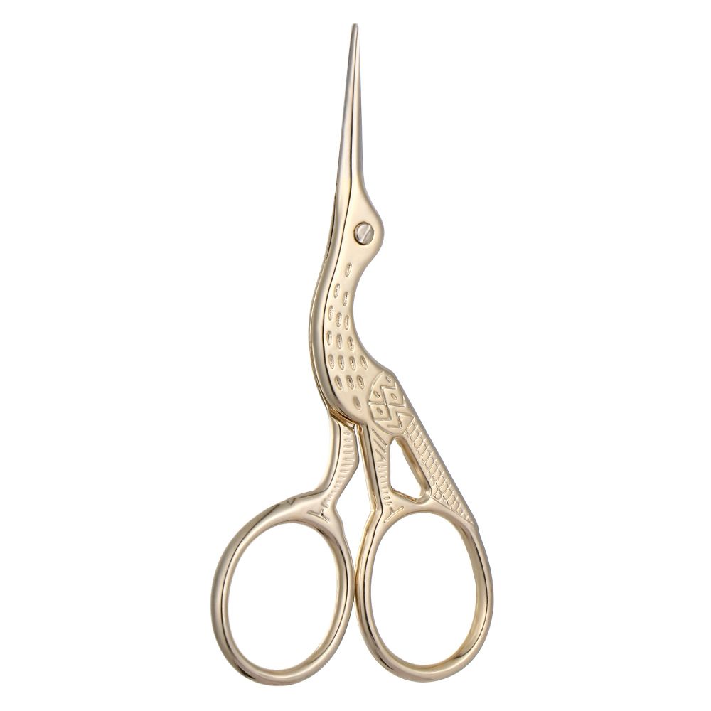 Classic Retro Embroidery Scissors European Crane Small Cross Stitch Sewing Crane Tailor Scissors Office Home Craft Cutting: B