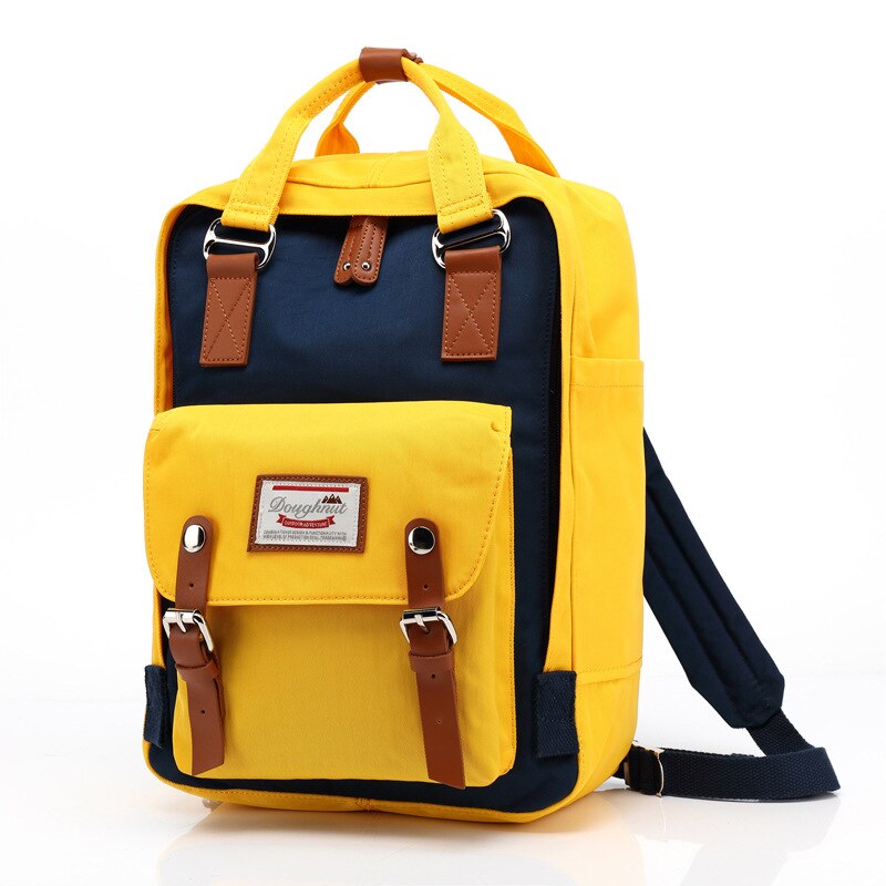 Classic Original Mochila Backpack Female Bagpack School Bags For Teenage Girls Travel Backpack Women Mochila Feminina Bolsos: D520- Bule Yellow