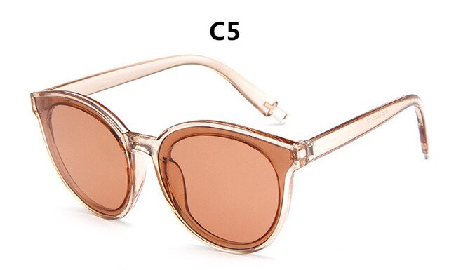 Farve luksus top katteøje briller solbriller kvinder mærke blå hav solbriller dame kvinde oculos de sol  uv400: C5
