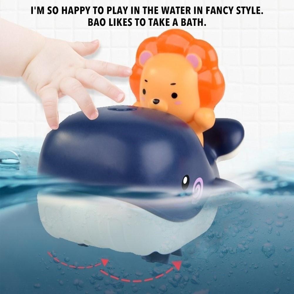 Babybadje Speelgoed Inductie Walvis Spray Water Douche Baden Speelgoed Voor Kinderen Elektrische Automatische Bad Bal