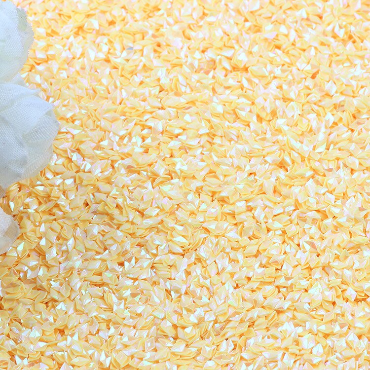 10g 4mm pailletten pvc losse diamanten pailletten pailletten naaien bruiloft knutselen doe-het-zelf kunst decoratie accessoires sieraden maken: Geel