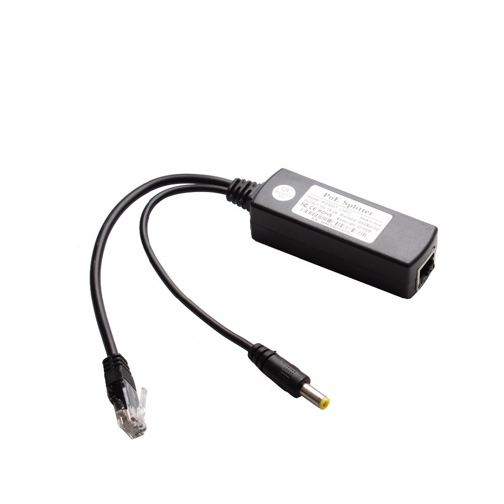 48V to 12V Active Isolated PoE Splitter IEEE802.3af 12V Adapter Injector poe splitter Connector Active 10/100M For PoE IP Camera