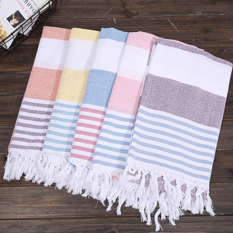 Turkiskt hamam handduk pestemal beach resa peshtemals bad fouta bomull stor 100*180 cm