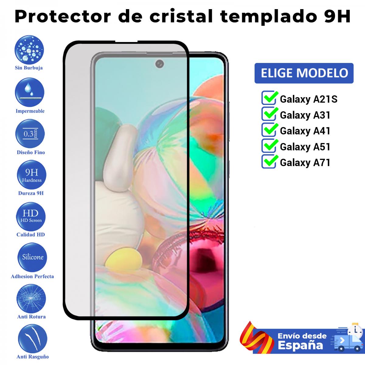 3D Full Screen Protector Voor Samsung Galaxy A21S A31 A41 A51 A71. Zwart Gehard Glas Voor Movil. Kiezen Model