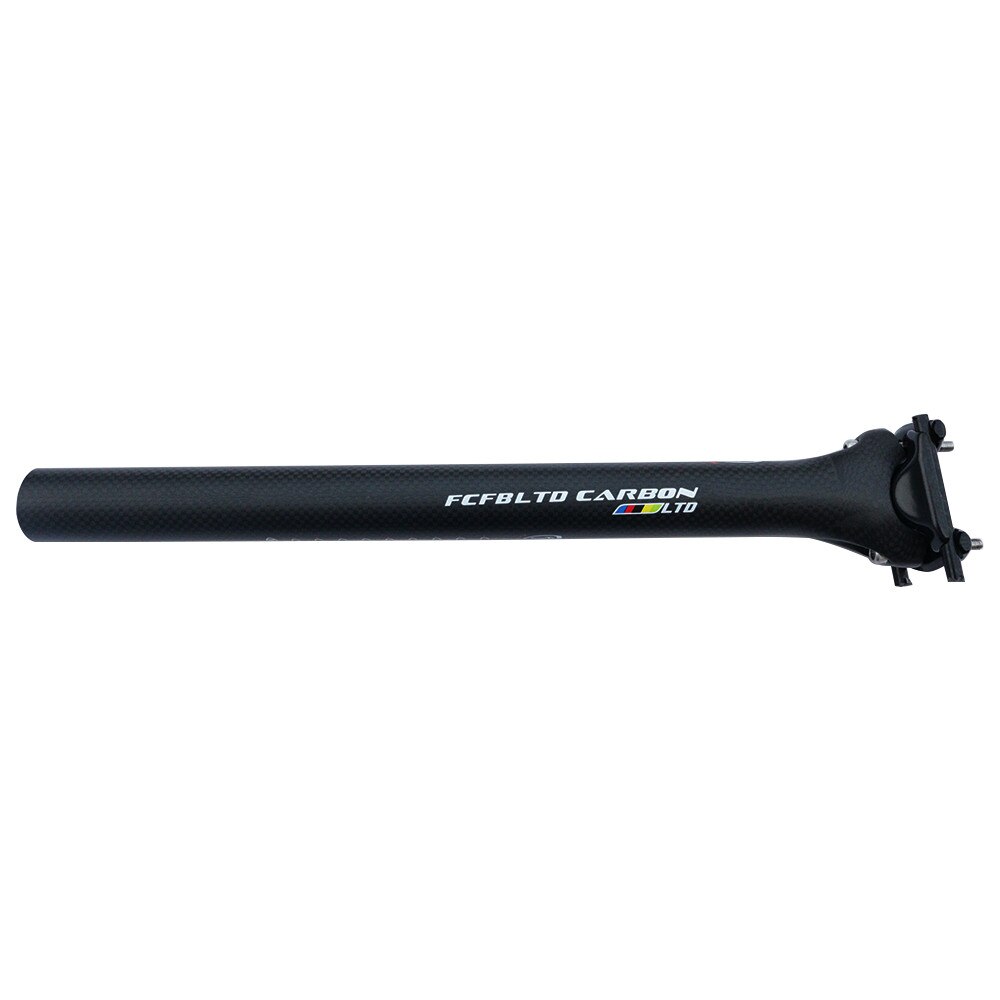 Fcfb ltd carbon sadelpind mountain mtb landevejscykel mat carbon cykel saddelpinde 0 offset mtb dele 27.2/30.8/31.6*350/400mm