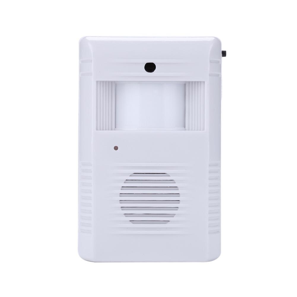 Sensor de movimiento para puerta, timbre de puerta MP3 infrarrojo, Sensor de Movimiento PIR inalámbrico, Aviso de voz, sistema de bienvenida para visitantes: C