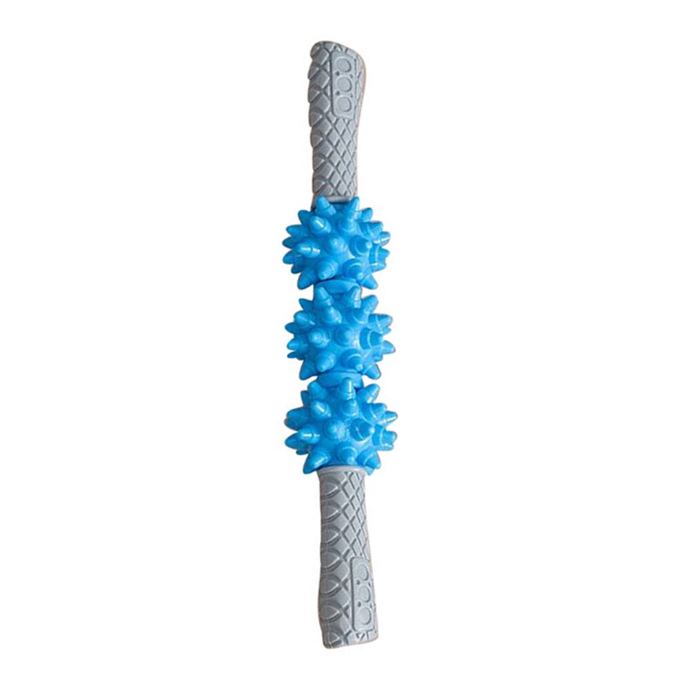 Anti-cellulitis massagestaaf voor nek, schouder, been, arm, stressverlichting, pijn, ontspanningsroller, been, lichaam, afslankende spierroller: Blauw
