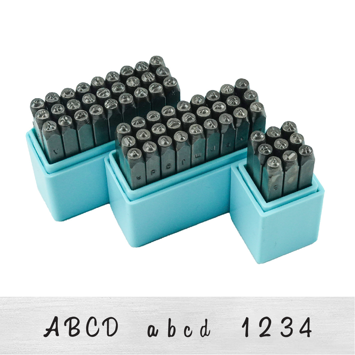 36 stks 13mm Metalen Lederen Stempel Set Punch Vintage Design Alfabet 26 Letters & 10 Cijfers Punch DIY Leathercraft Tool (6.5mm