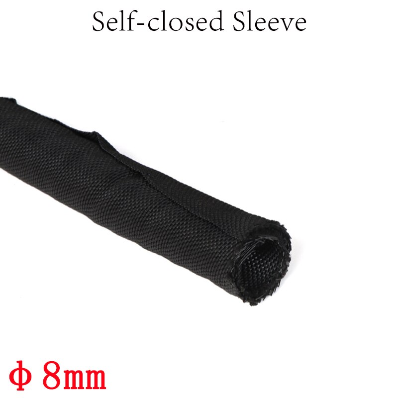 Dia 8Mm Pet Self-Close Uitbreidbaar Gevlochten Mouw Flexibele Geïsoleerde Pijp Slang Buis Draad Wrap Splitter Nylon Protector harnas