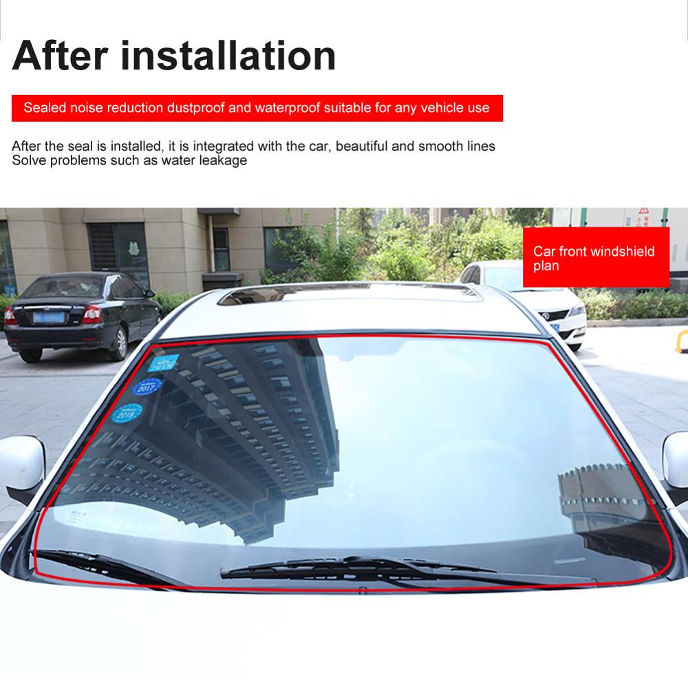 2/4/6Meter Auto Deur Afdichting Auto Dak Voorruit Kit Protector Rubber Geluidsisolatie Ruisonderdrukking Auto afdichtstrip