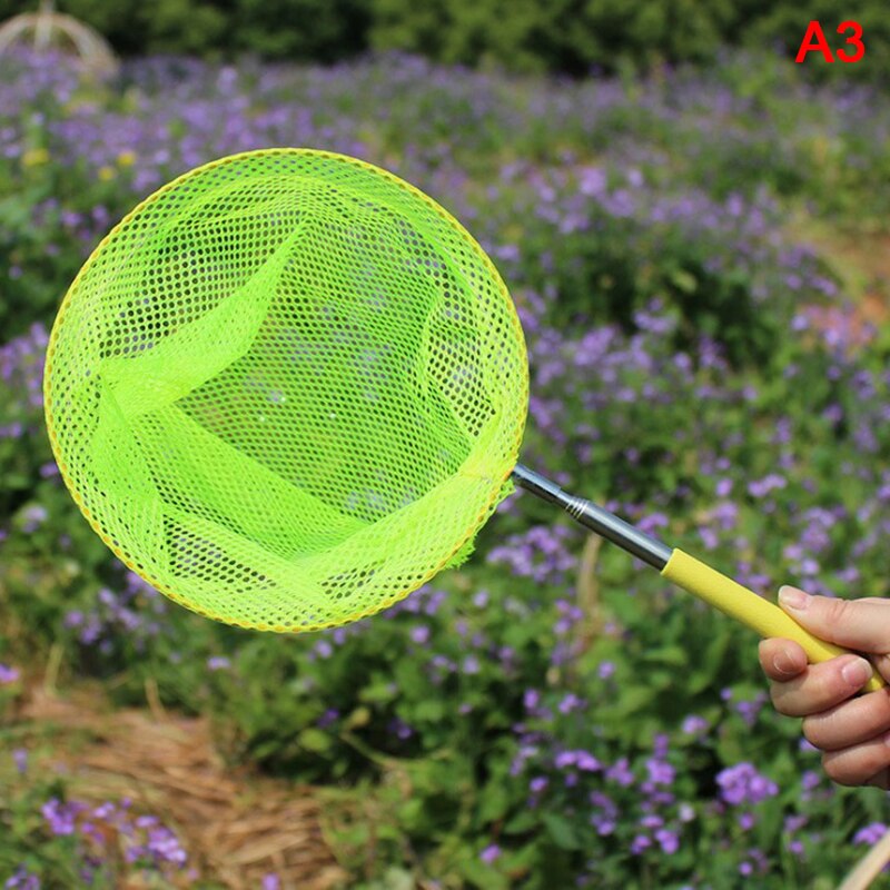 Kids Anti Slip Grip Perfect Telescopische Vlinder Netto Uitschuifbare 34 Inches Voor Catching Bugs Insect Kleurrijke Vissen Speelgoed 1Pc: C