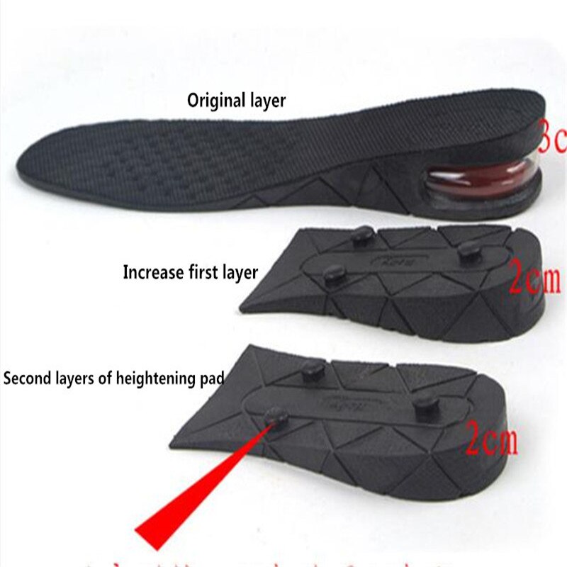 Øget 3\5\7\9 cm indlægssåler justerbar stealth og øget indlægssål sko sål