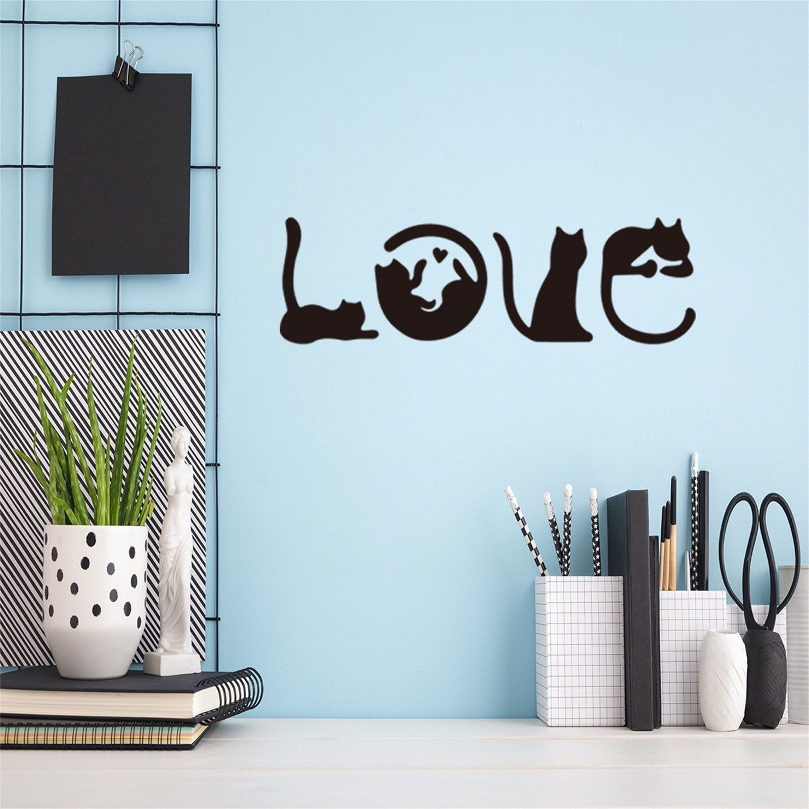 Valentine's Day Wall Sticker Love Window Sticker Refrigerator Sticker Decoration: Default Title