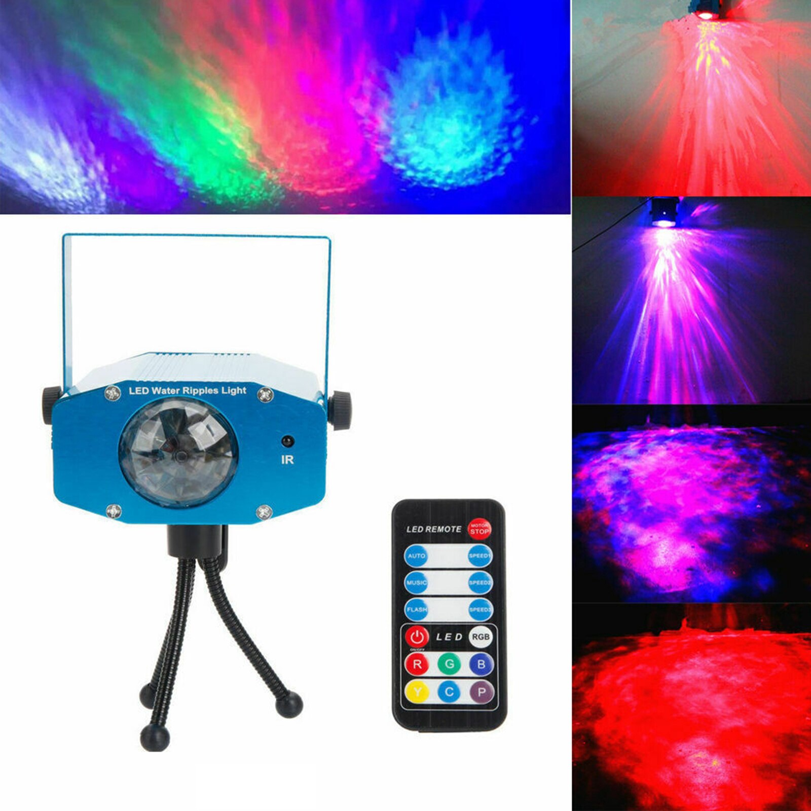 Rvb eau s lumières stroboscope 3 Modes mariage KTV lampe décor