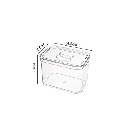 Keuken Koelkast Vriezer Ruimte Saver Organizer Thuis Voedsel Transparante Plastic Organizer Container Koelkast Opbergdozen: S