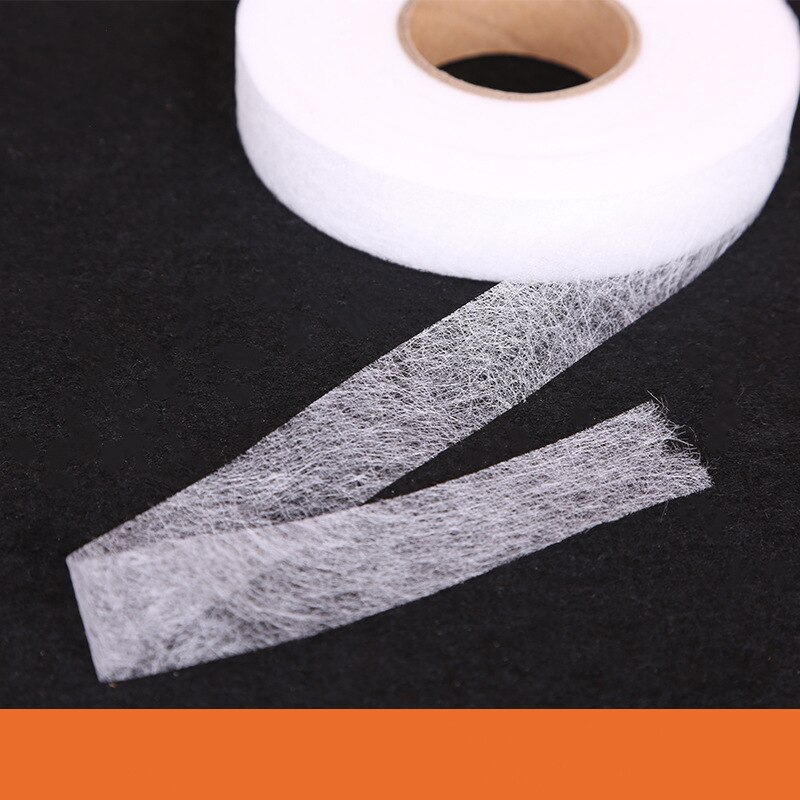 White Double Sided Sewing Accessory Adhesive Tape Cloth Apparel Fusible Interlining Fabric Tape