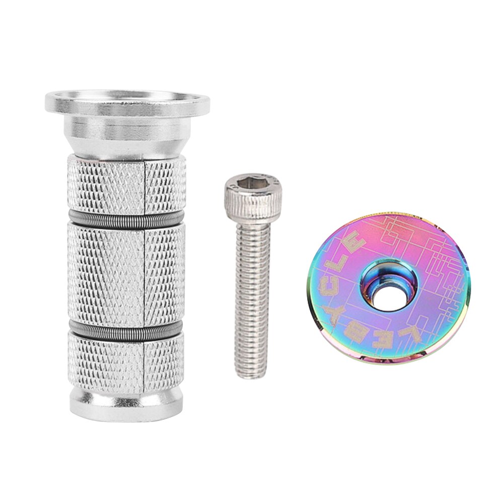 Aluminum Alloy Bike Expander Stem Top Cap Compression Plug Star Nut Mountain Road Bike Expansion Bicycle Front Fork Steerer: MULTI
